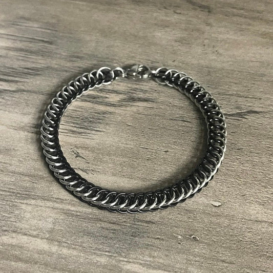 Two Tone Half Persian Chainmail Bracelet