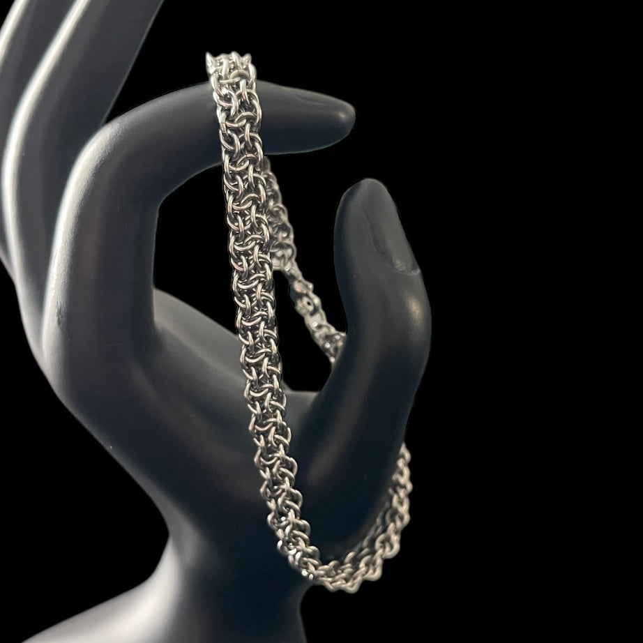 Stainless Steel Vipera Berus Chainmail Bracelet
