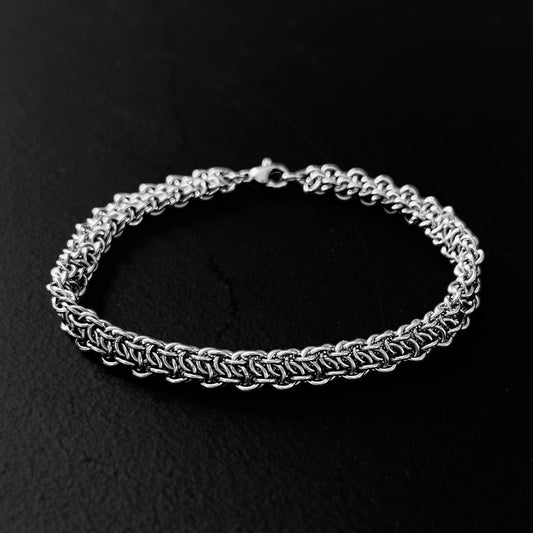 Stainless Steel Vipera Berus Chainmail Bracelet