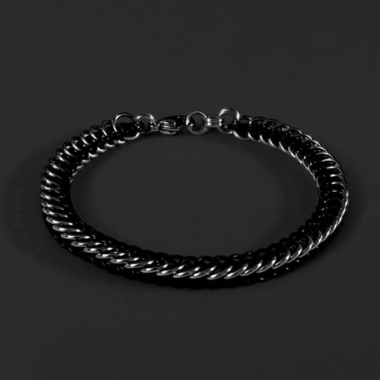Two Tone Half Persian Chainmail Bracelet